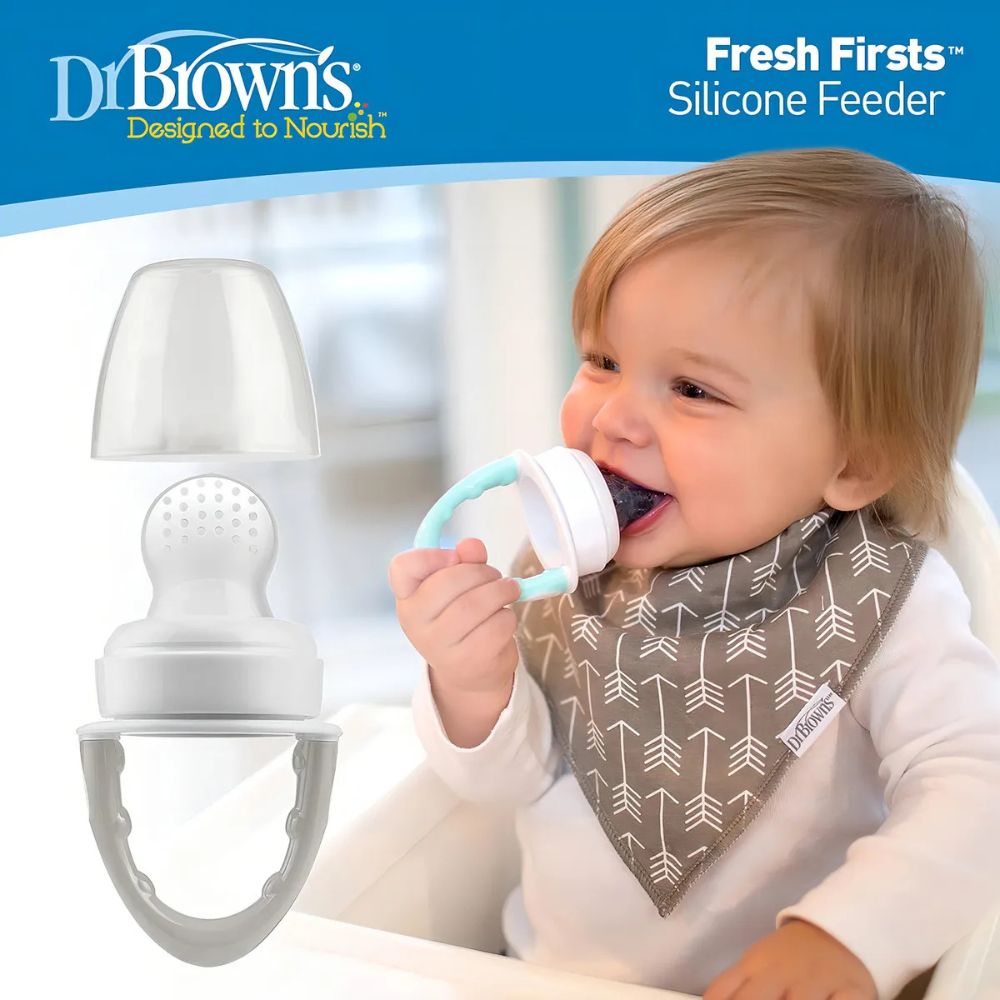 Dr.Browns Alimentador De Silicona Color Gris 4m+