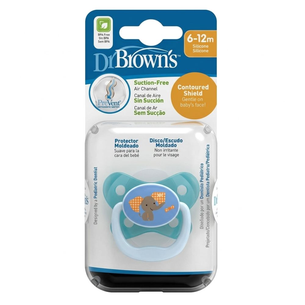 Dr.Browns Chupón Ortodóntico De Silicona Etapa 2 Elefante 6-12m
