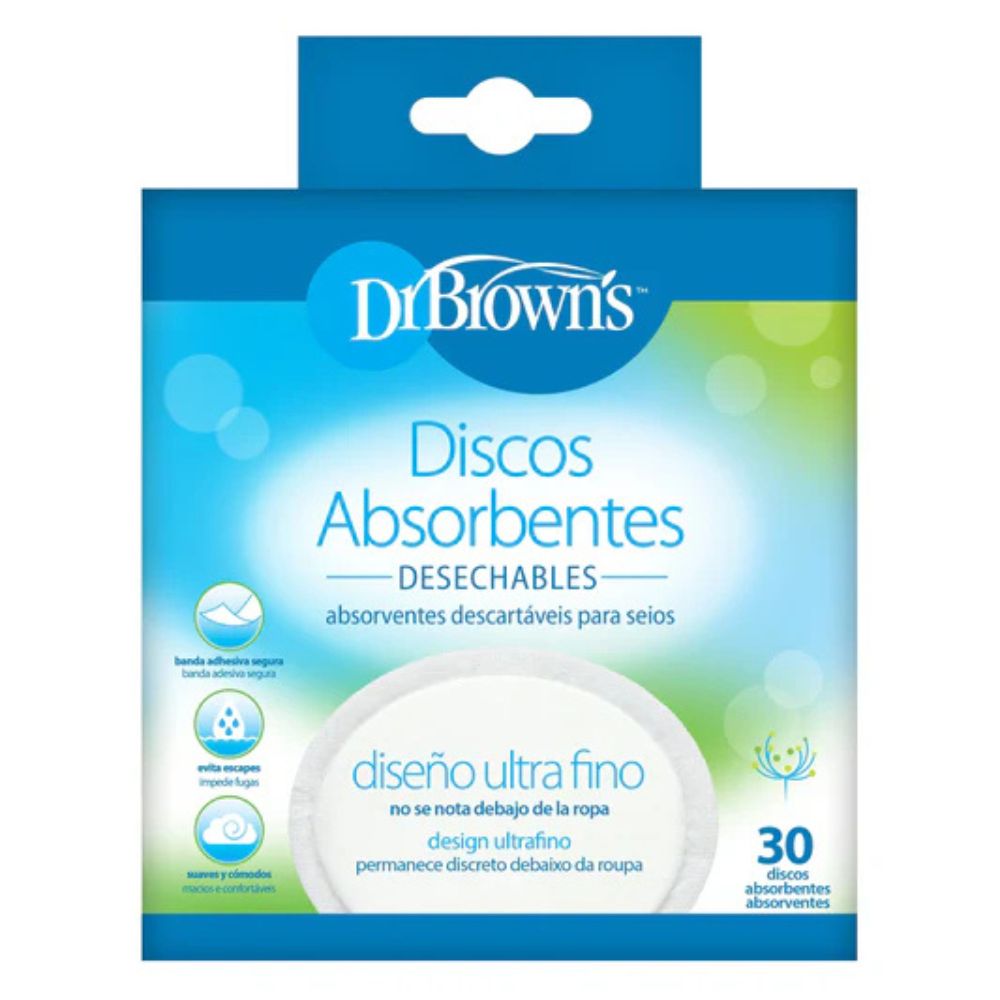Dr.Browns Discos Absorbentes Protectores De Seno Desechables 30Und
