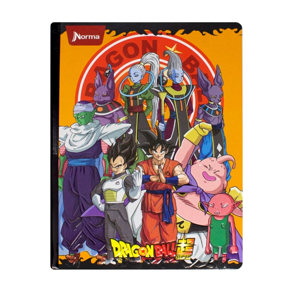 Norma Cuaderno Dragon Ball Una Linea 100 hojas Con Stickers Diseños Surtidos
