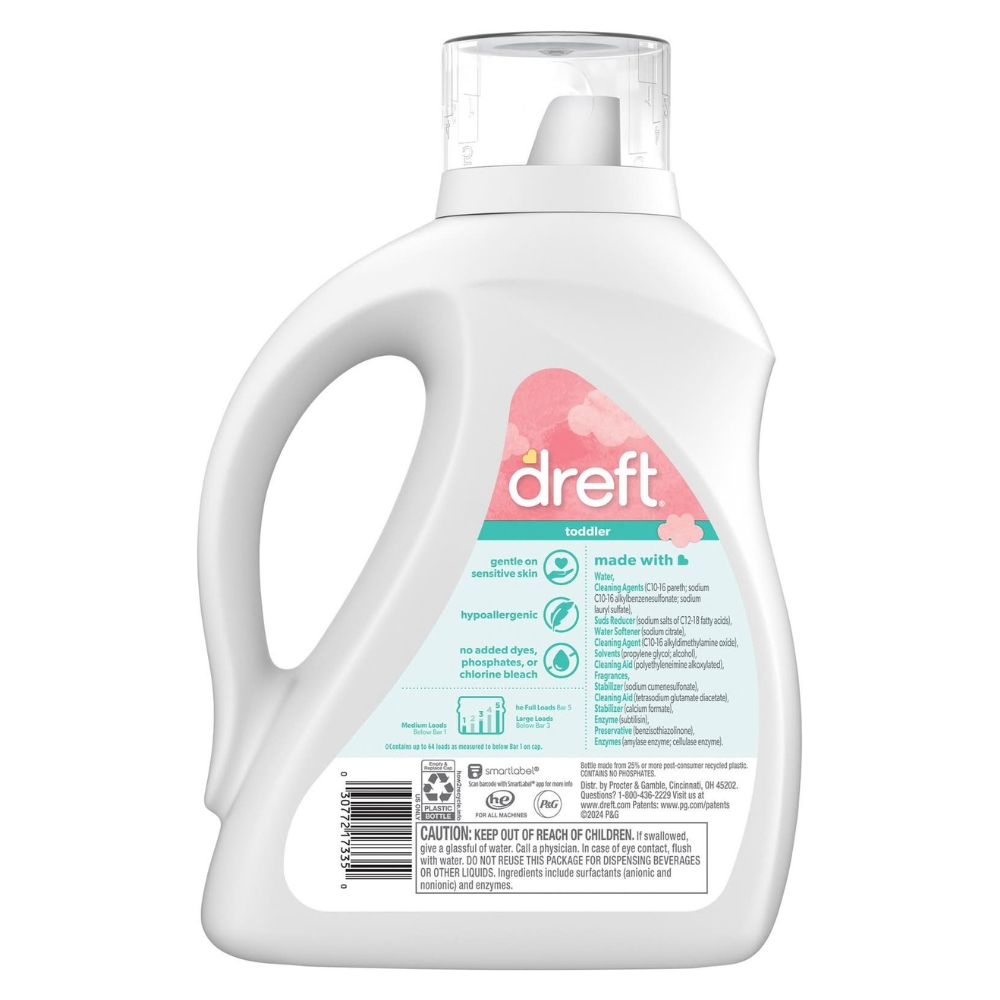 Dreft Detergente Toddler 64 Loads 2.48L