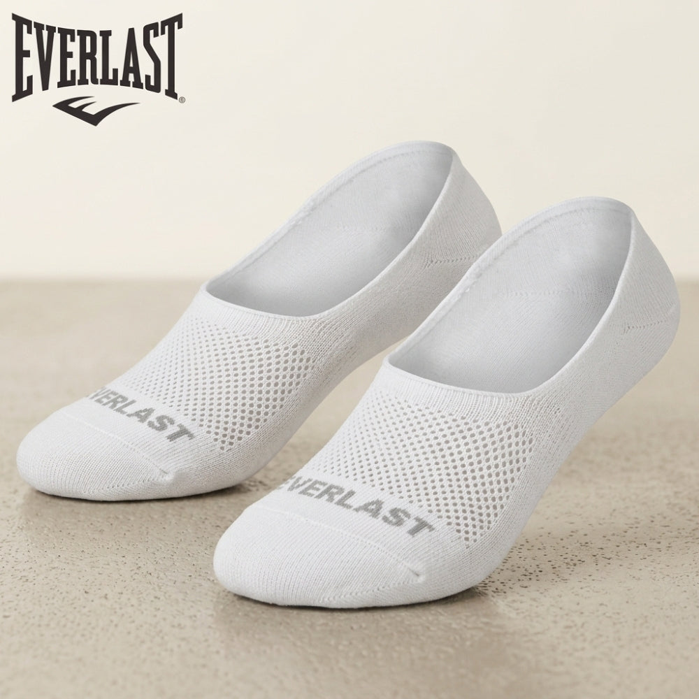 Everlast Medias Para Caballeros No Show Socks White 10-13 2Und