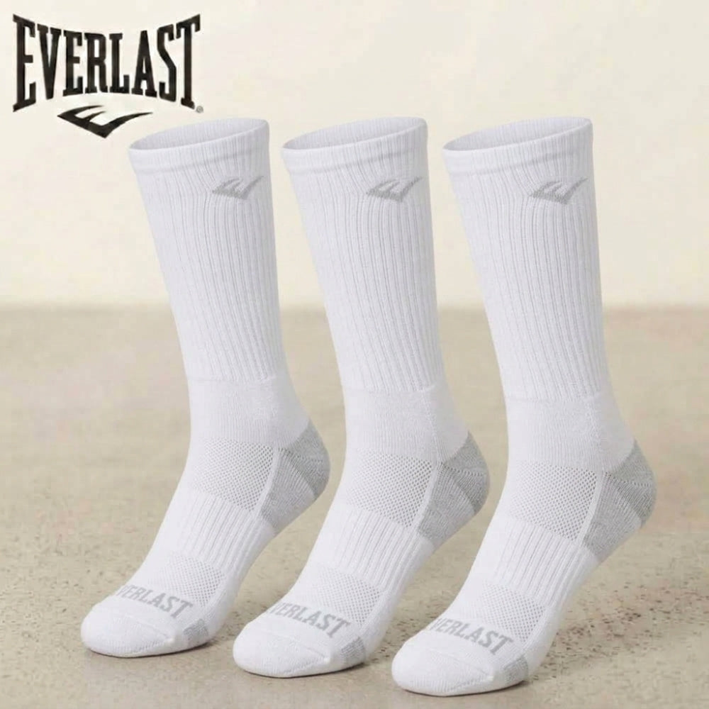 Everlast Men Performance Crew White 10-13 3Pack