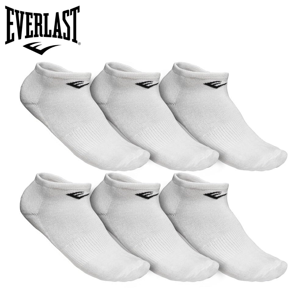 Everlast Medias Tobilleras Poly Para Damas White 9-11 6Pack