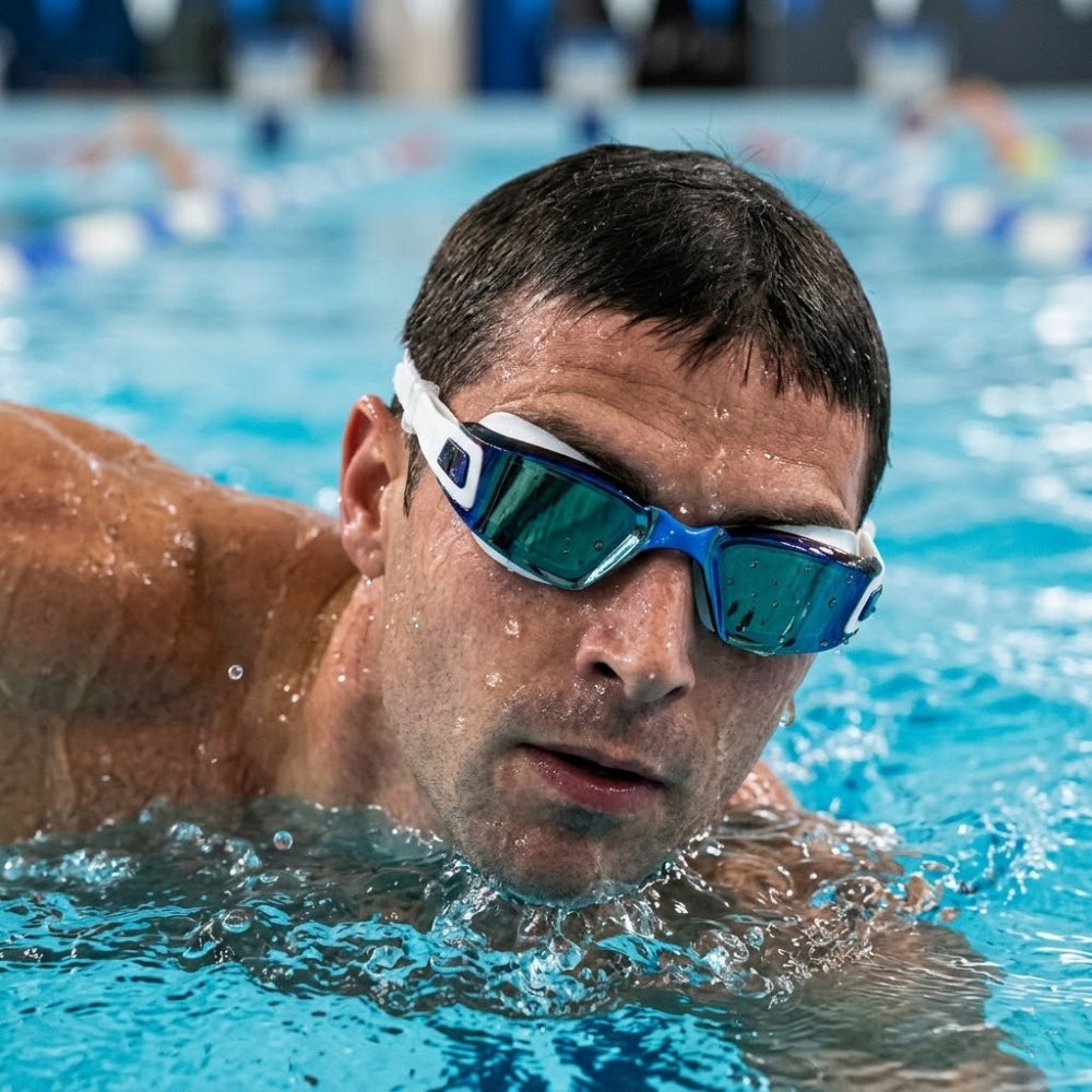 Everlast Lentes De Natación Para Adultos Matrix White