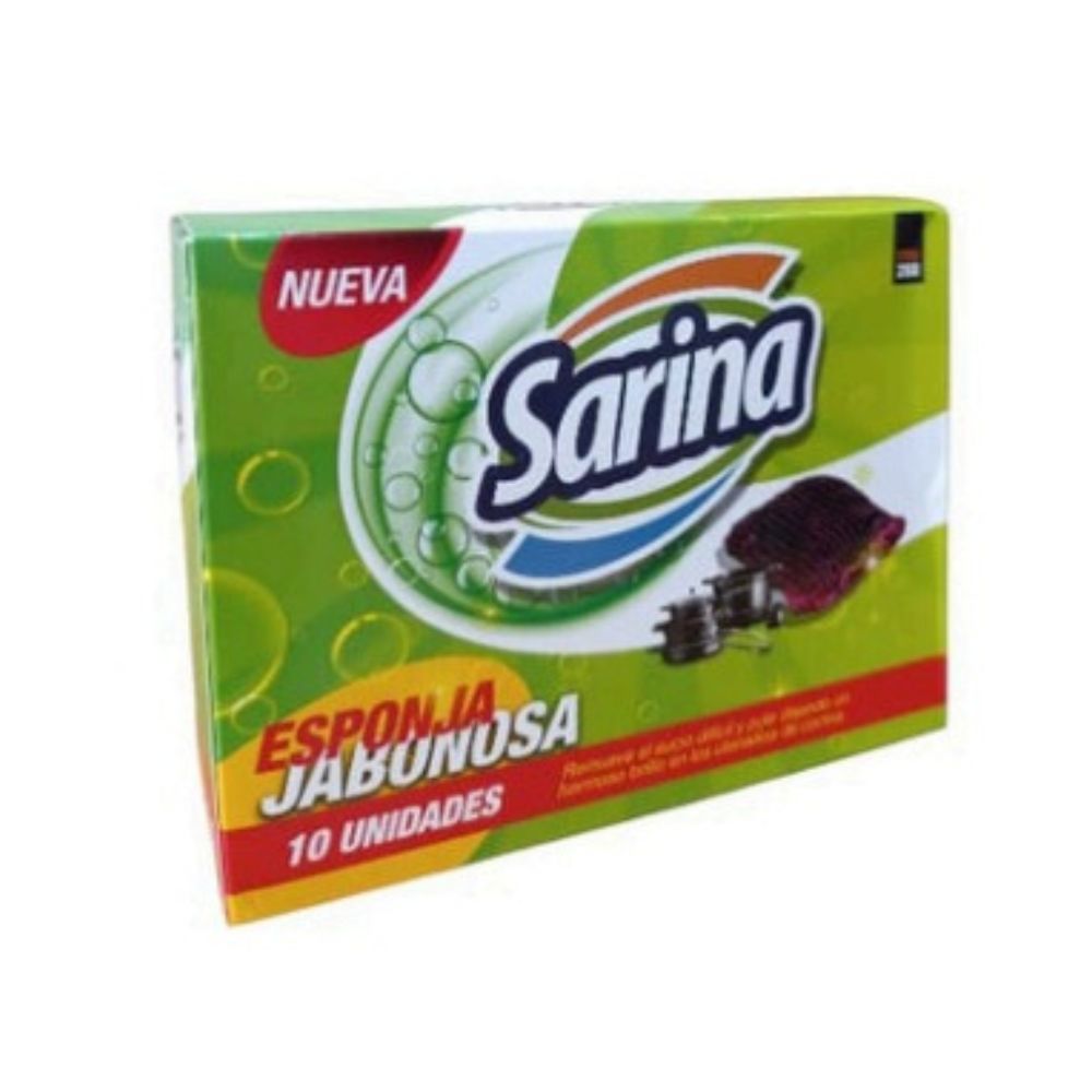 Esponja Jabonosa Sarina 10 Und