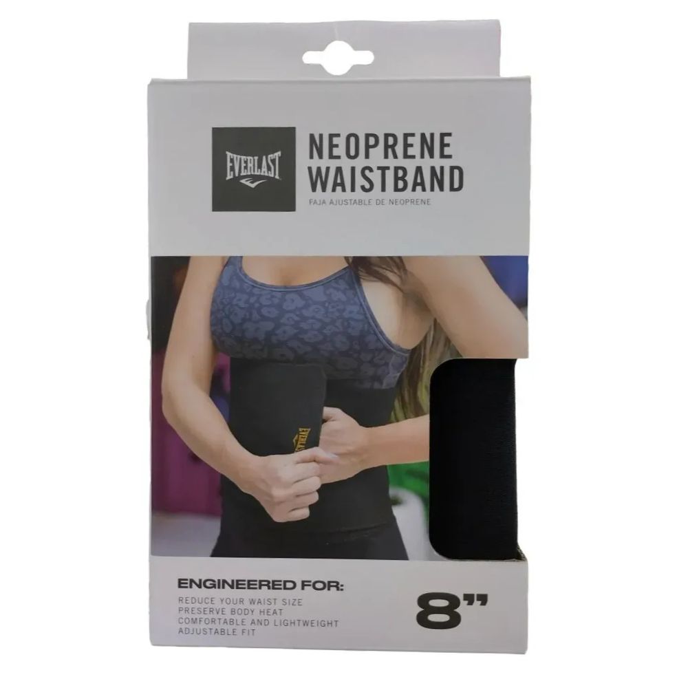 Everlast Faja Ajustable De Neopreno 8" Black