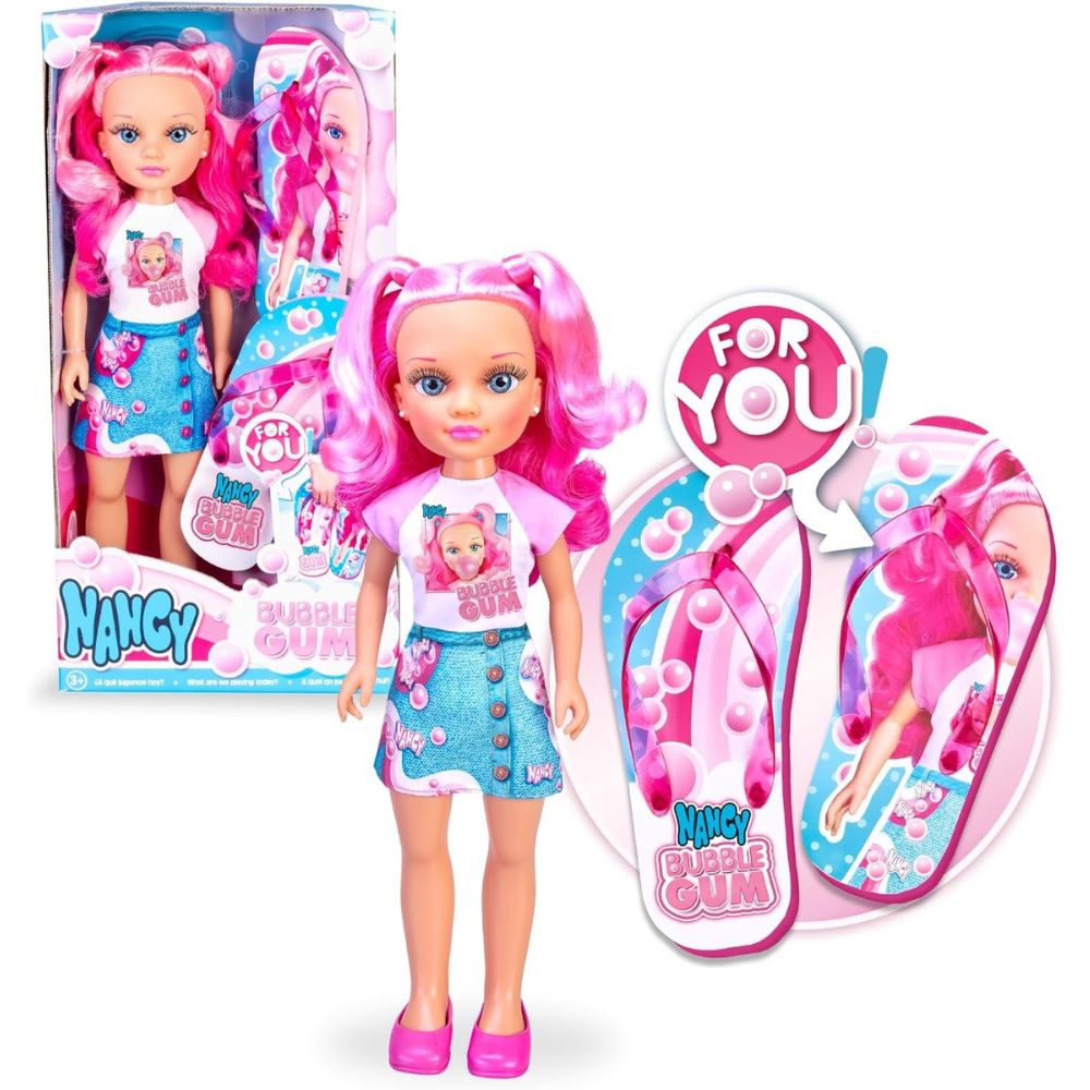 Famosa Muñeca Nancy Bubble Gum Summer Pack 3+