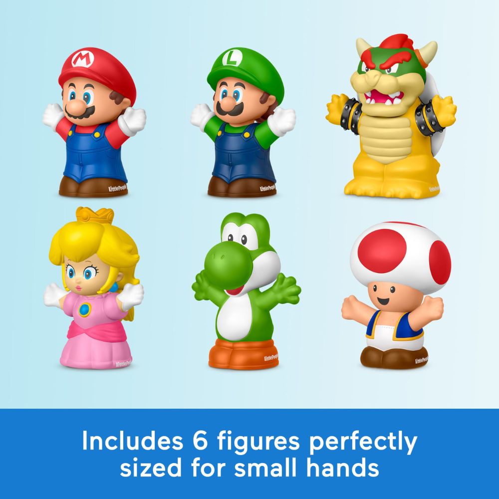 Fisher Price Little People My Mario Set De 6 Juguetes  1+