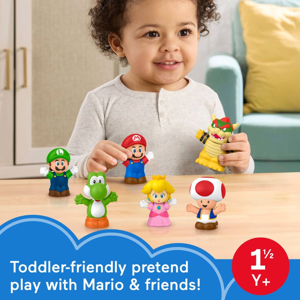 Fisher Price Little People My Mario Set De 6 Juguetes  1+