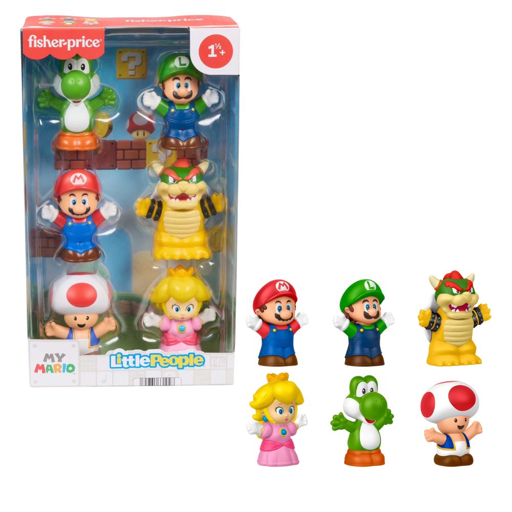 Fisher Price Little People My Mario Set De 6 Juguetes  1+