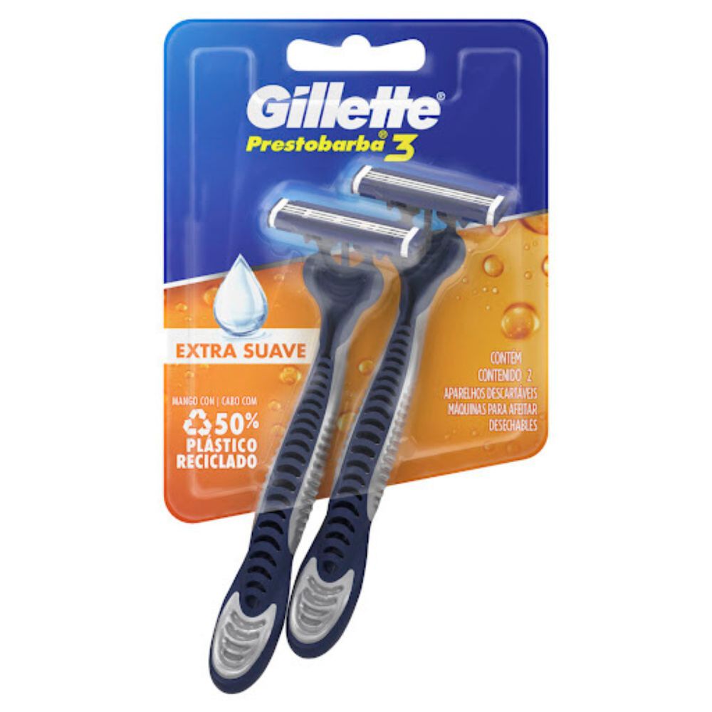 Gillette Maquina De Afeitar Confort 3 Extra Suave 2Und