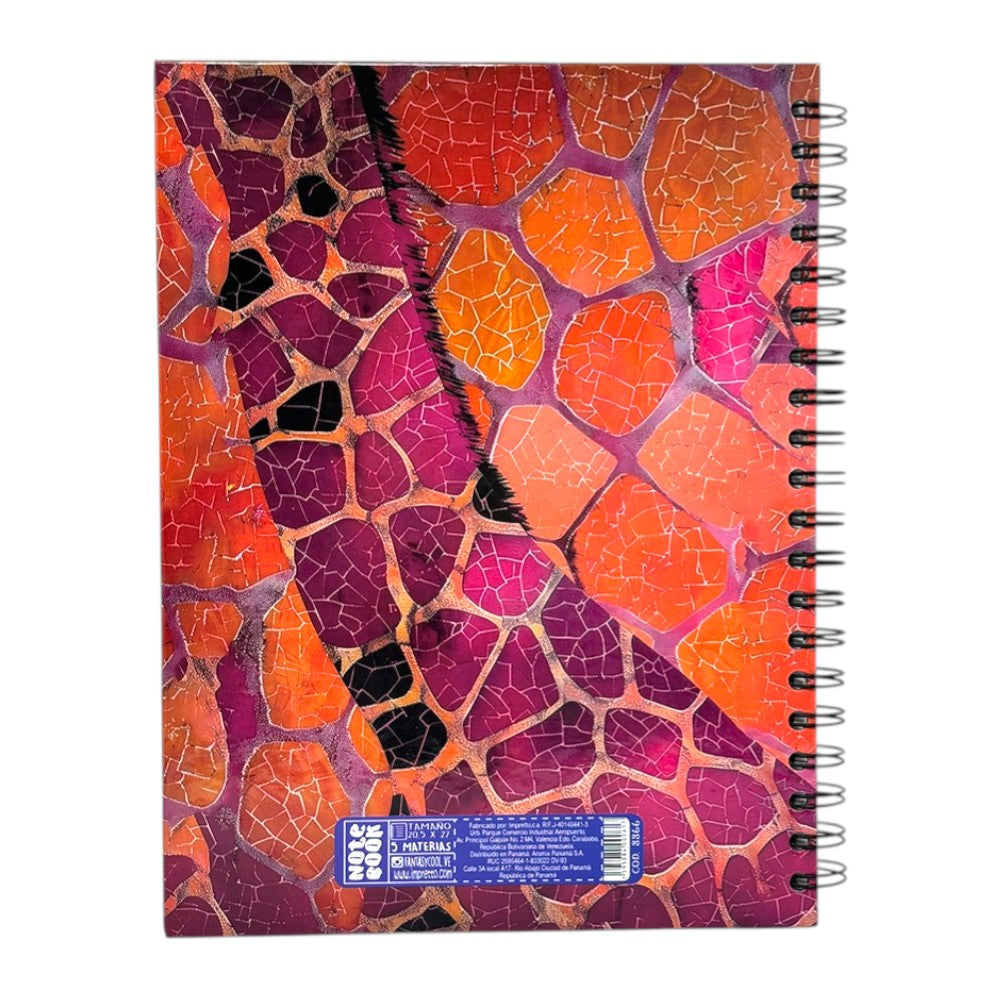 Fantasy Notebook Cuaderno 5 Materias Tapa Dura Diseños Surtidos