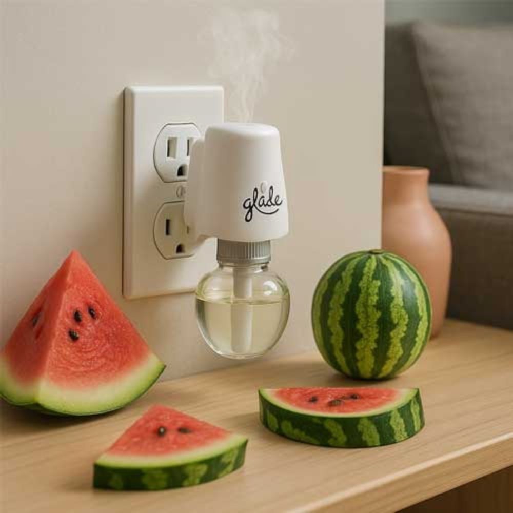 Glade Ambientador Liquido Sandía Refrescante Repuestos 3 Und x 21ml c/u