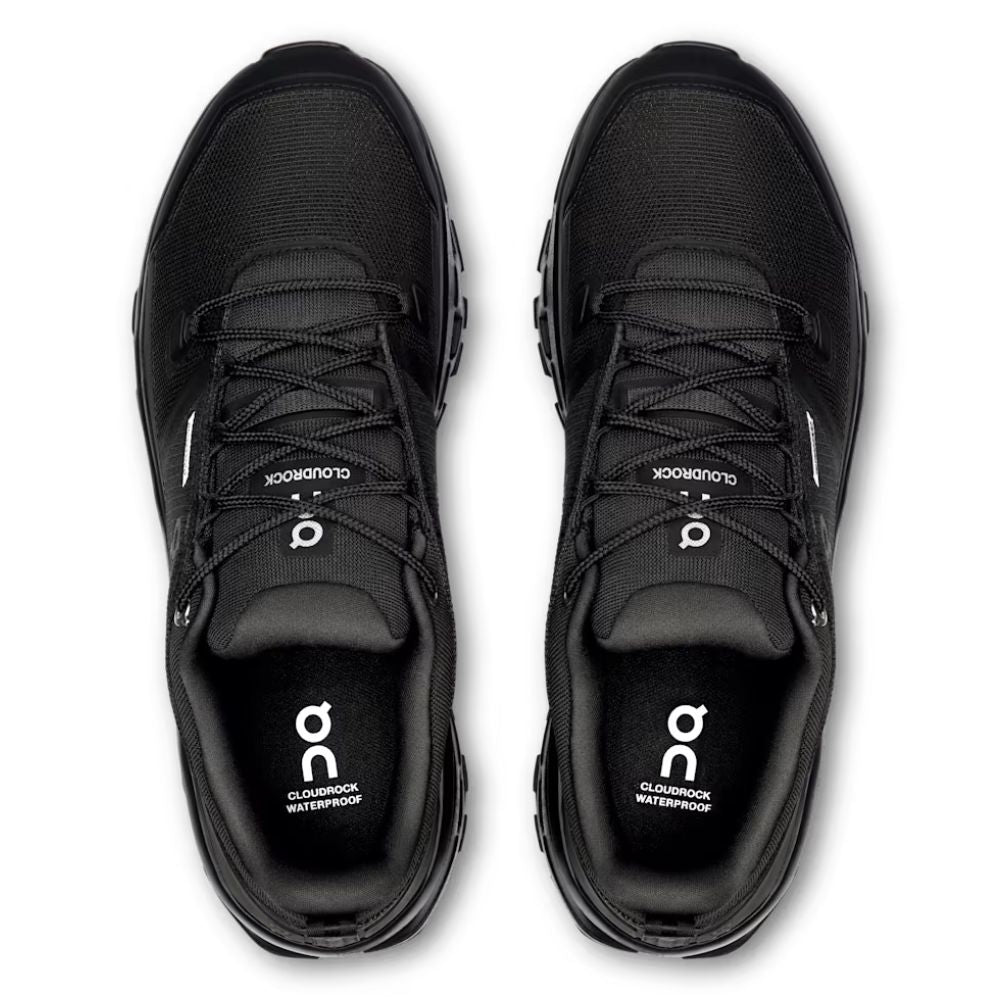 On Zapatos Trail Para Caballeros Cloudrock Mid Waterproof Black Black