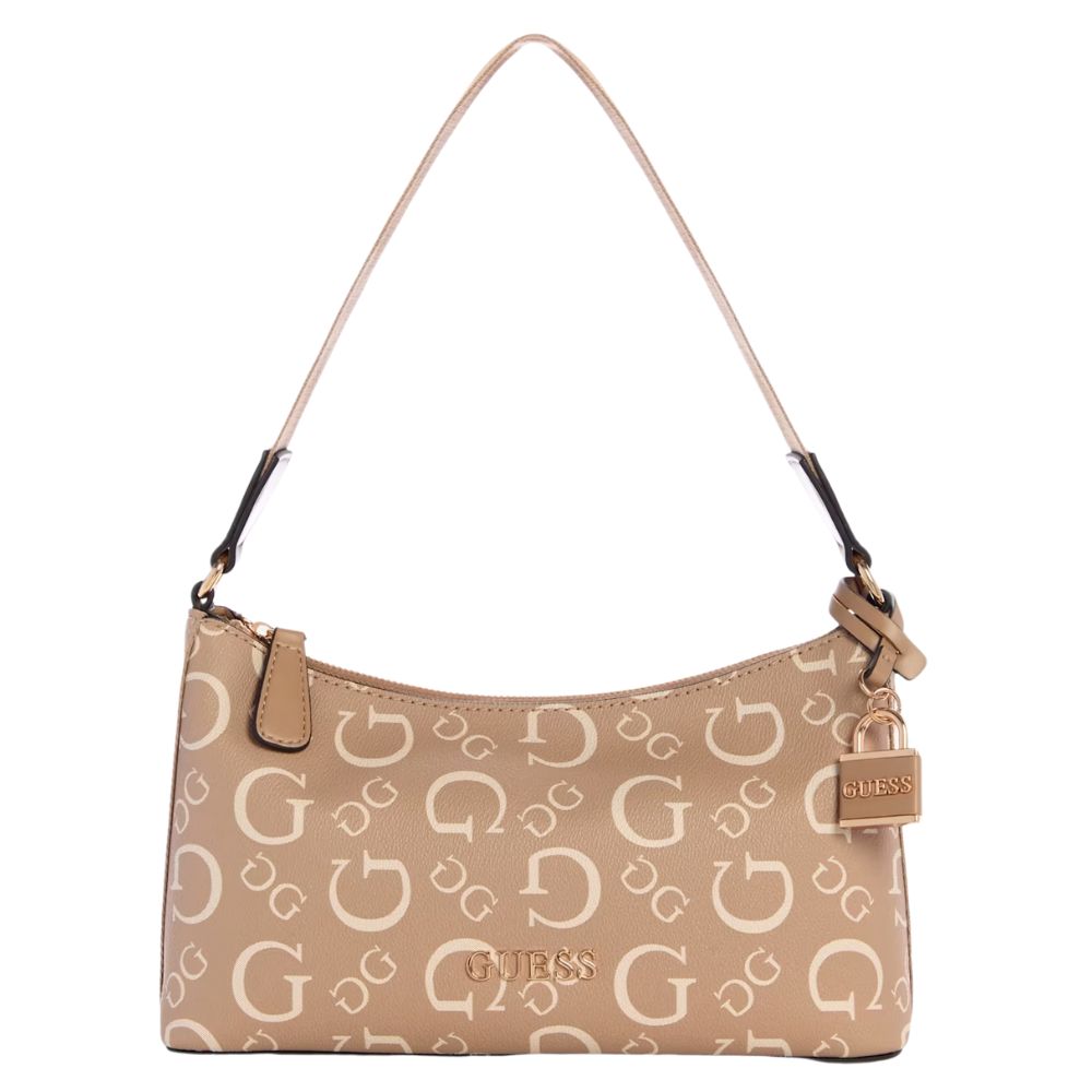 Guess Cartera Astra Enlarged Logo Shoulder Bag Caramel