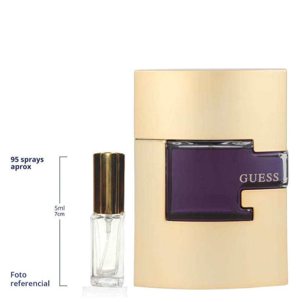 Guess Man Gold Decant Travel Size Eau De Toilette For Men