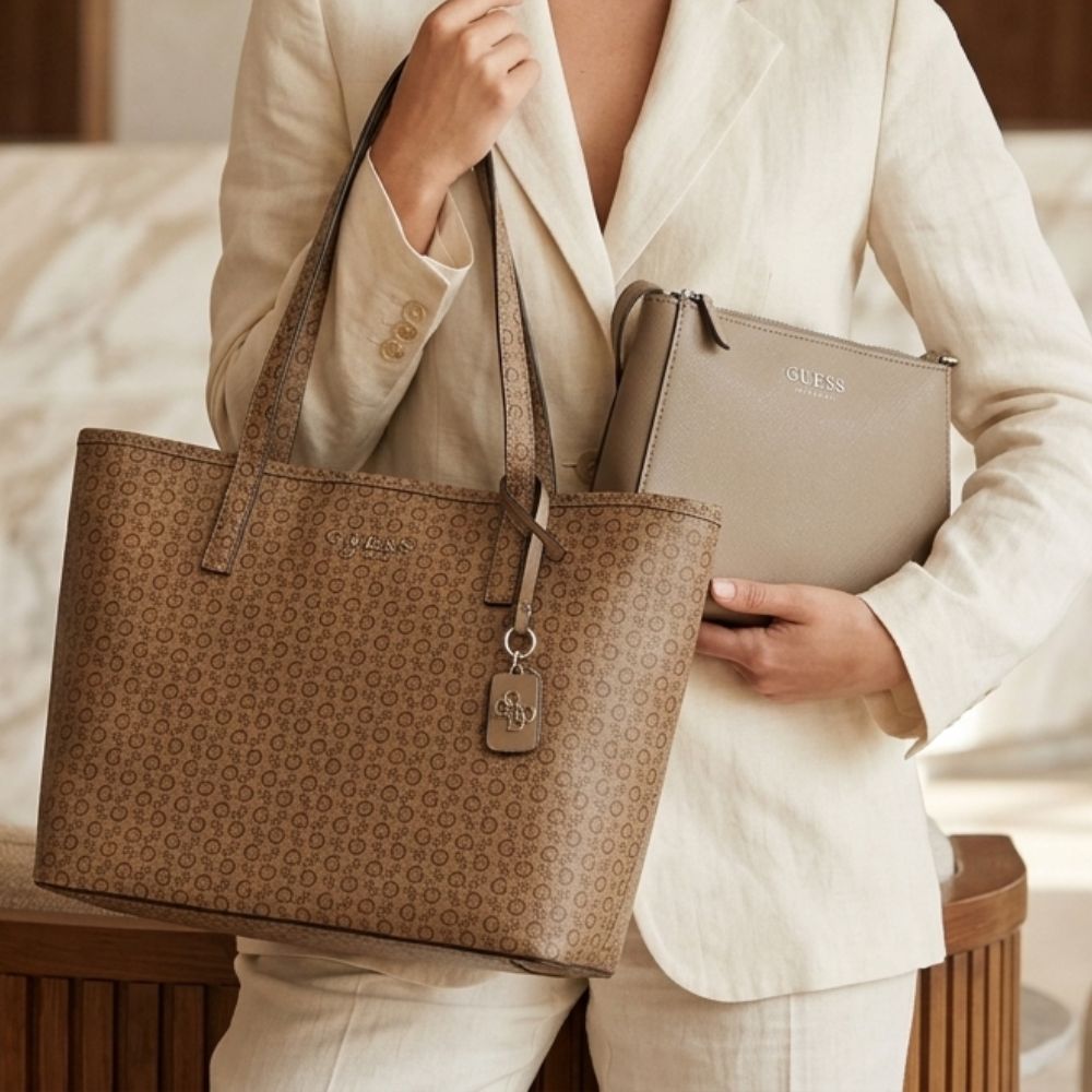 Guess Cartera Keira Walnut Multi