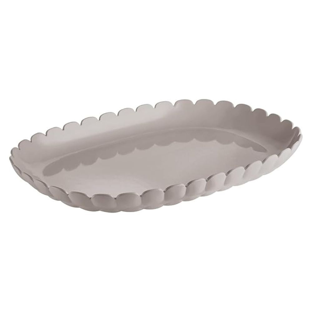 Guzzini Bandeja De Plástico Tiffany Tamaño L Color Taupe