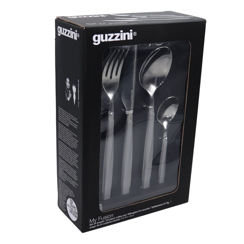 Guzzini Set De Cubiertos My Fusion 24 Pzas Color Gray