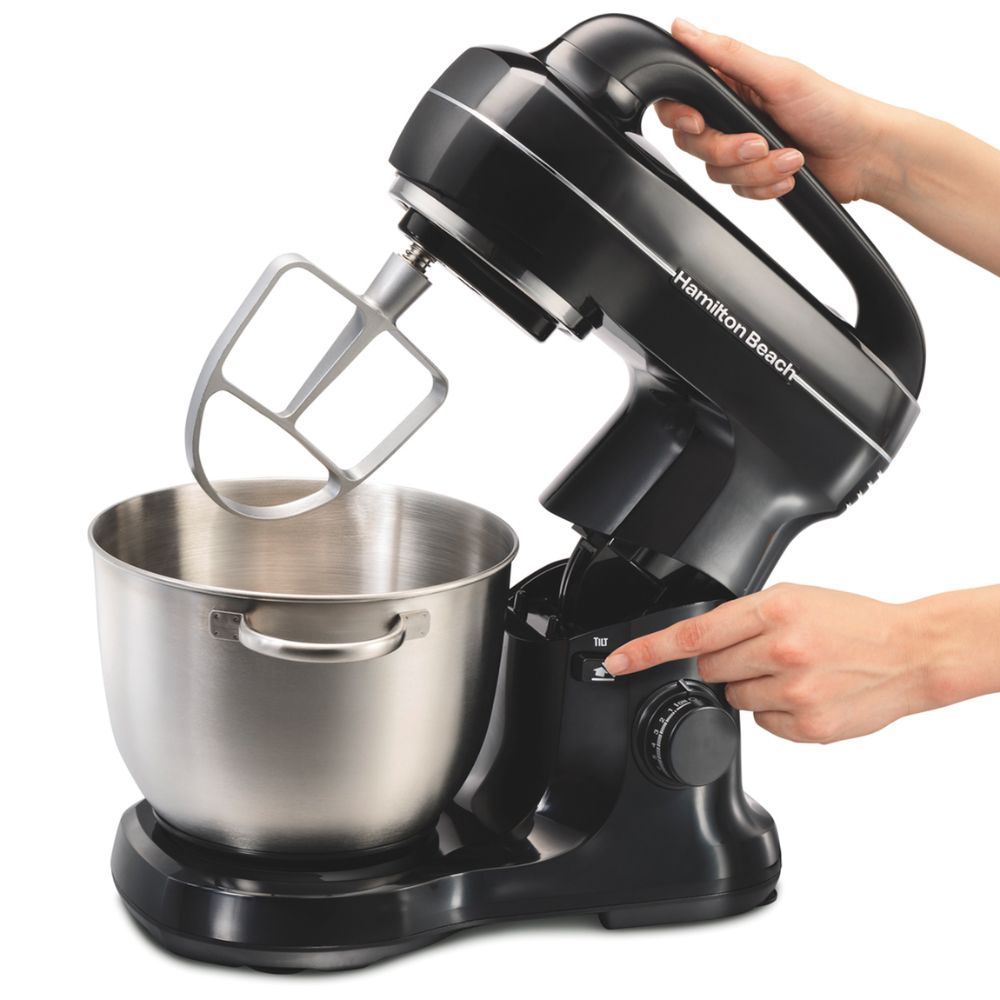 Hamilton Beach® Batidora de Pedestal 7 Velocidades Negra
