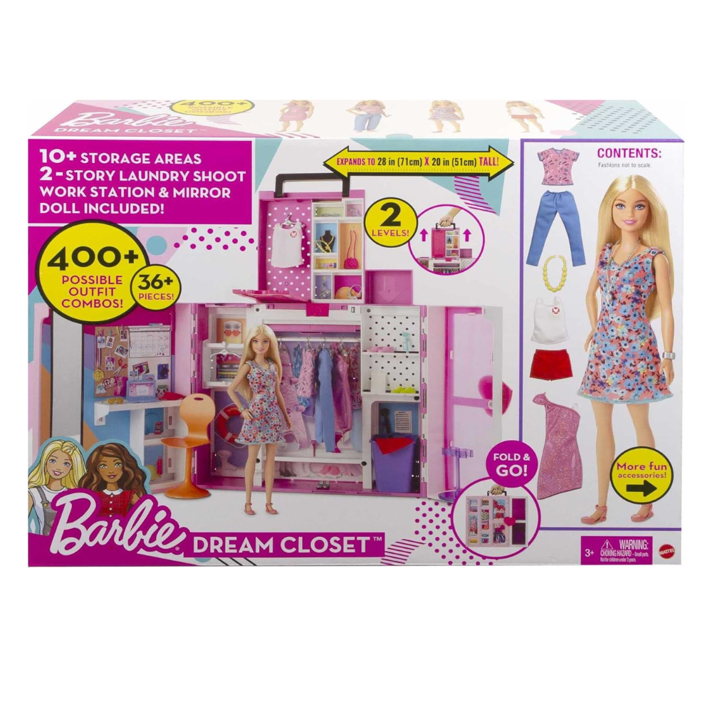 Barbie Fashionista Dream Closet con Muñeca 3+