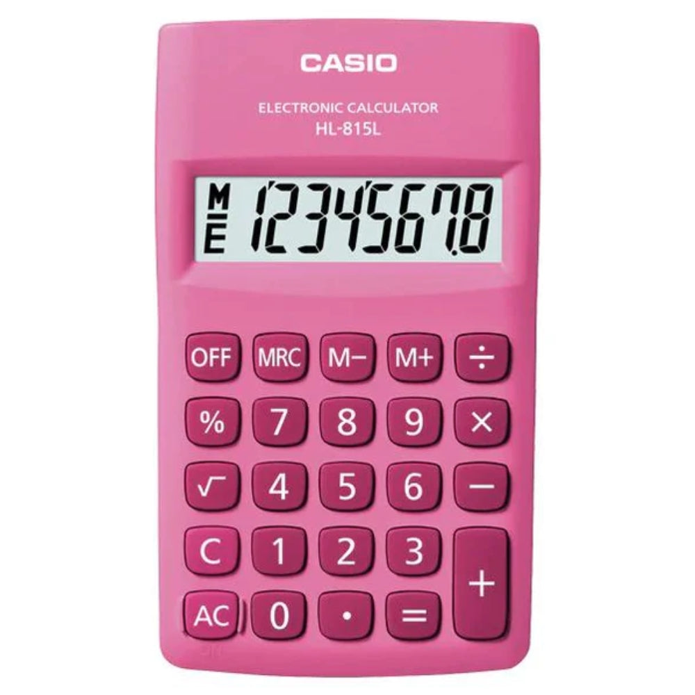 Casio Calculadora Portátil Pink HL-815L