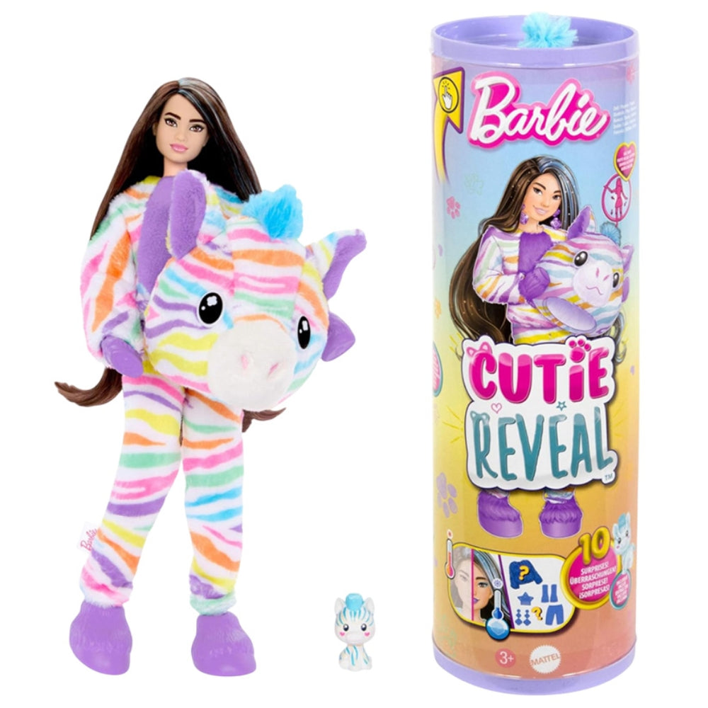 Barbie Cutie Reveal 10 Surprises Pet Inside Cebra