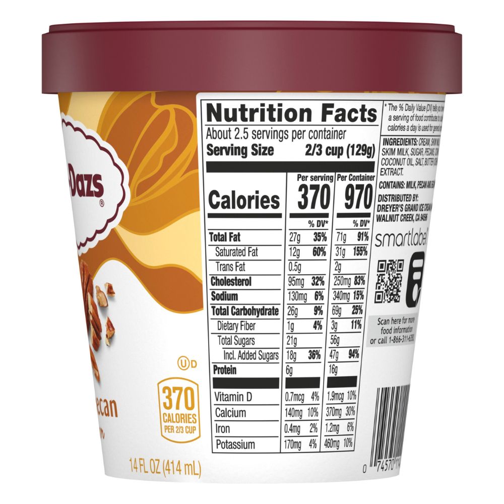 Helado Haagen Dazs Butter Pecan 414ml