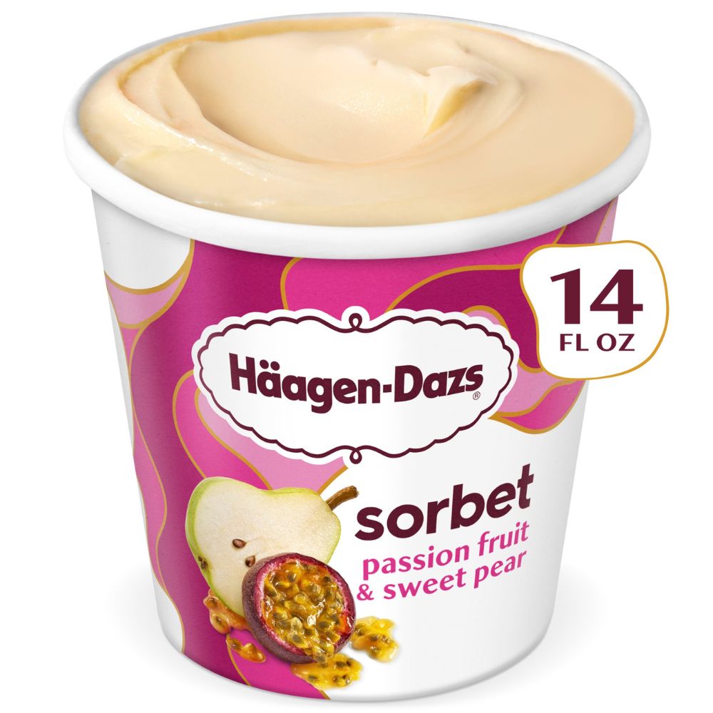 Helado Haagen-Dazs Sorbet Passion Fruit & Sweet Pear 414ml