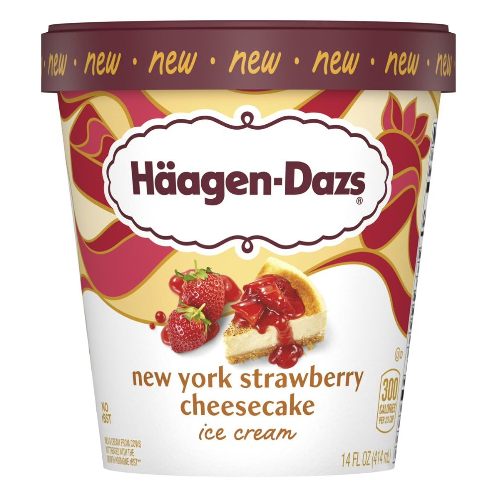Helado Haagen-Dazs New York Strawberry Cheesecake 414ml