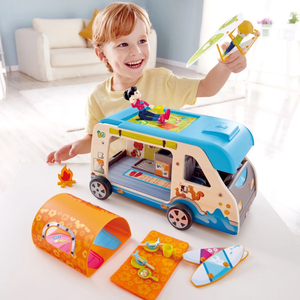 Hape Adeventure Van 23 piezas 3+