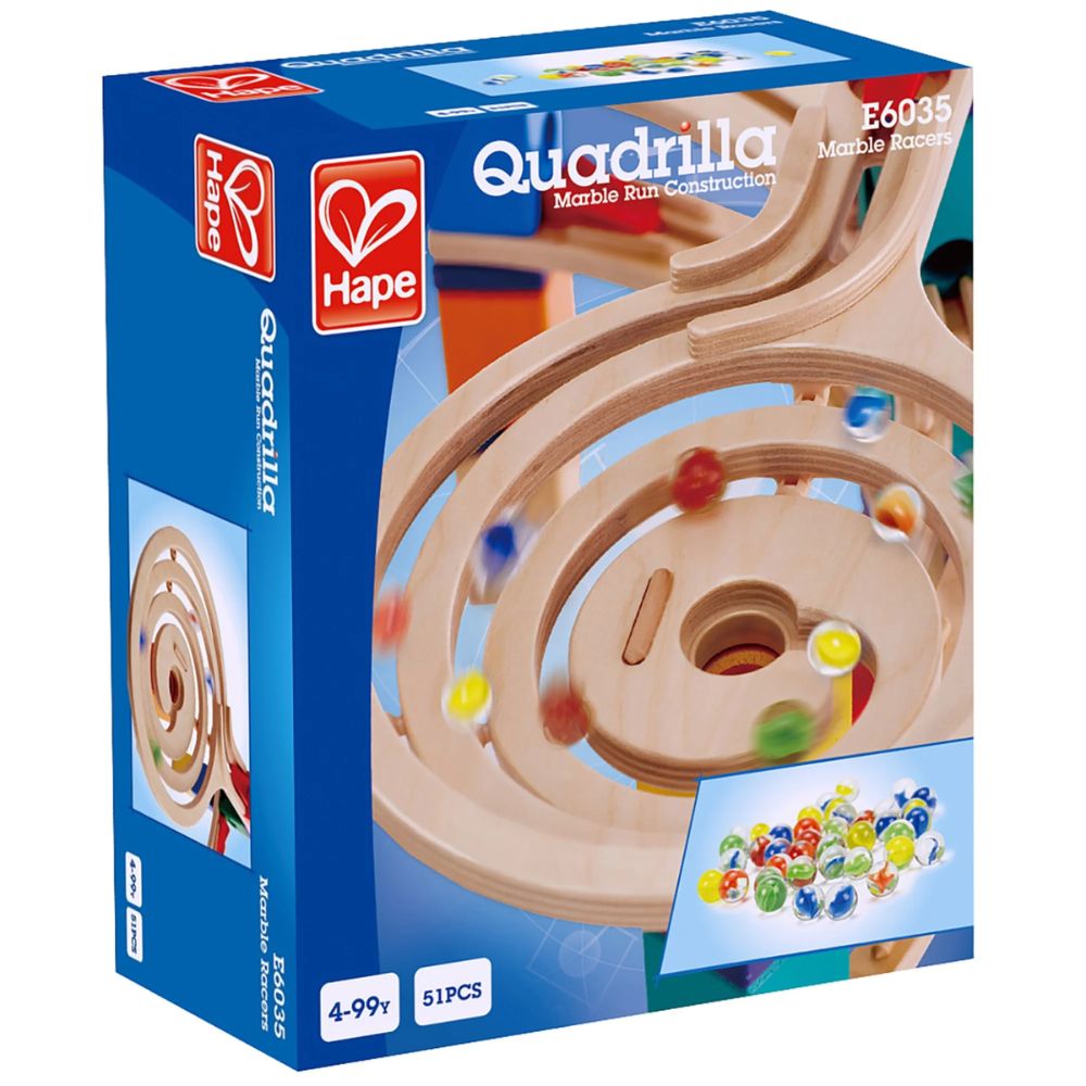 Hape Quadrilla Marble Run Construction 51 piezas 4+