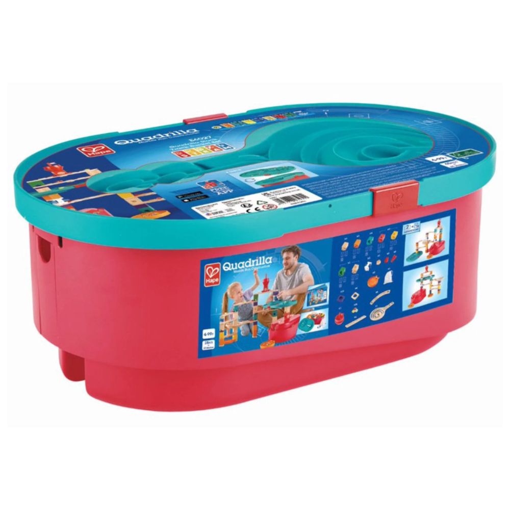 Hape Quadrilla Stack Track Bucket Set 4+