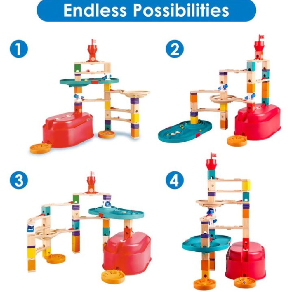 Hape Quadrilla Stack Track Bucket Set 4+