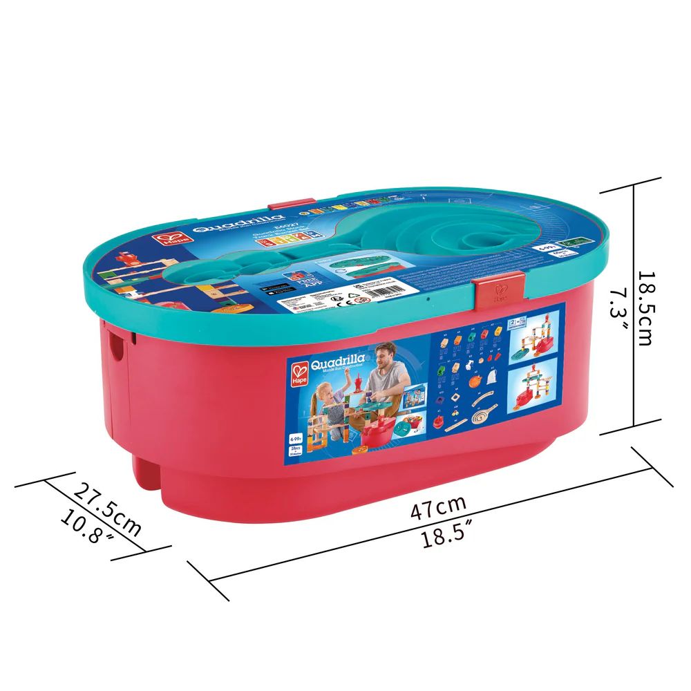 Hape Quadrilla Stack Track Bucket Set 4+