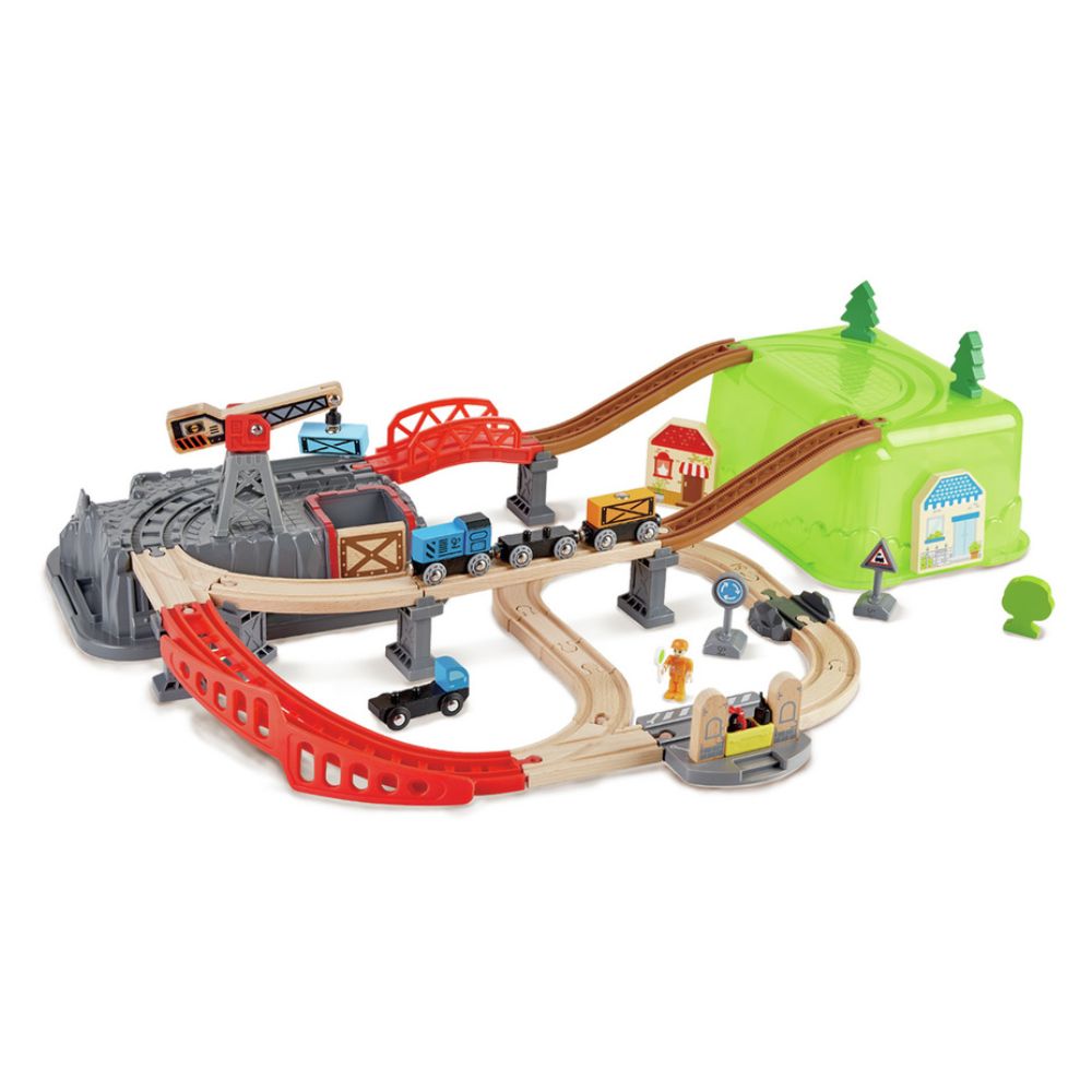 Hape Railway Bucket Builder Set 50 piezas 3+