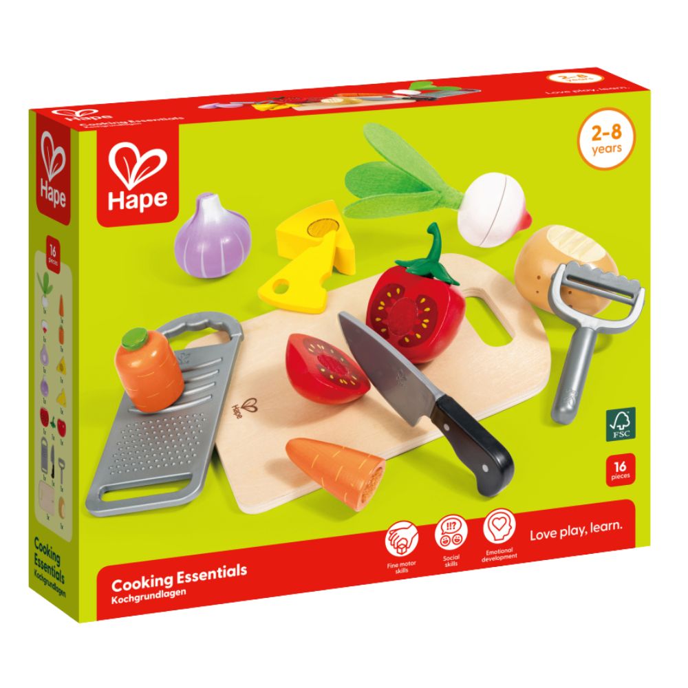 Hape Cooking Essentials 16 piezas 2-8 años