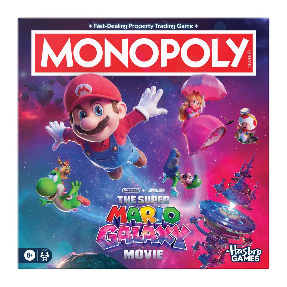 Hasbro Juego De Mesa Monopoly The Super Mario Galaxy Movie 8+