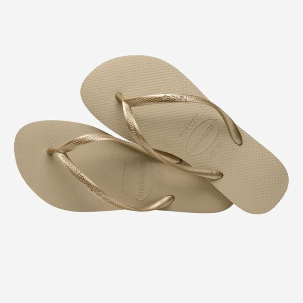 Havaianas Sandalias Para Damas Slim Golden