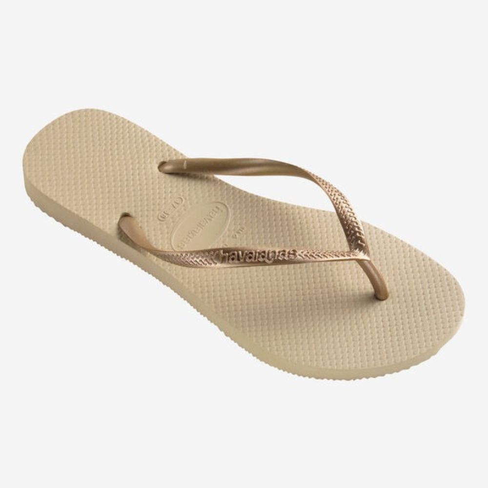 Havaianas Sandalias Para Damas Slim Golden