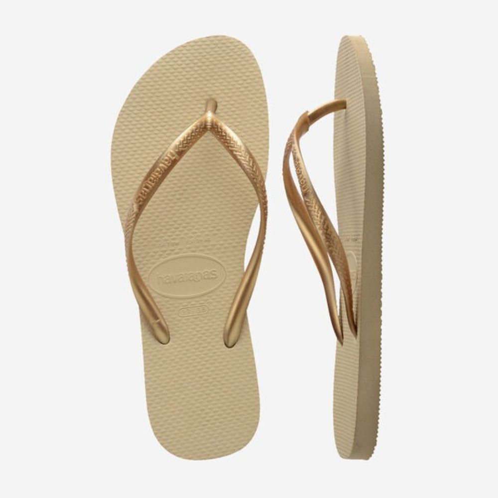 Havaianas Sandalias Para Damas Slim Golden