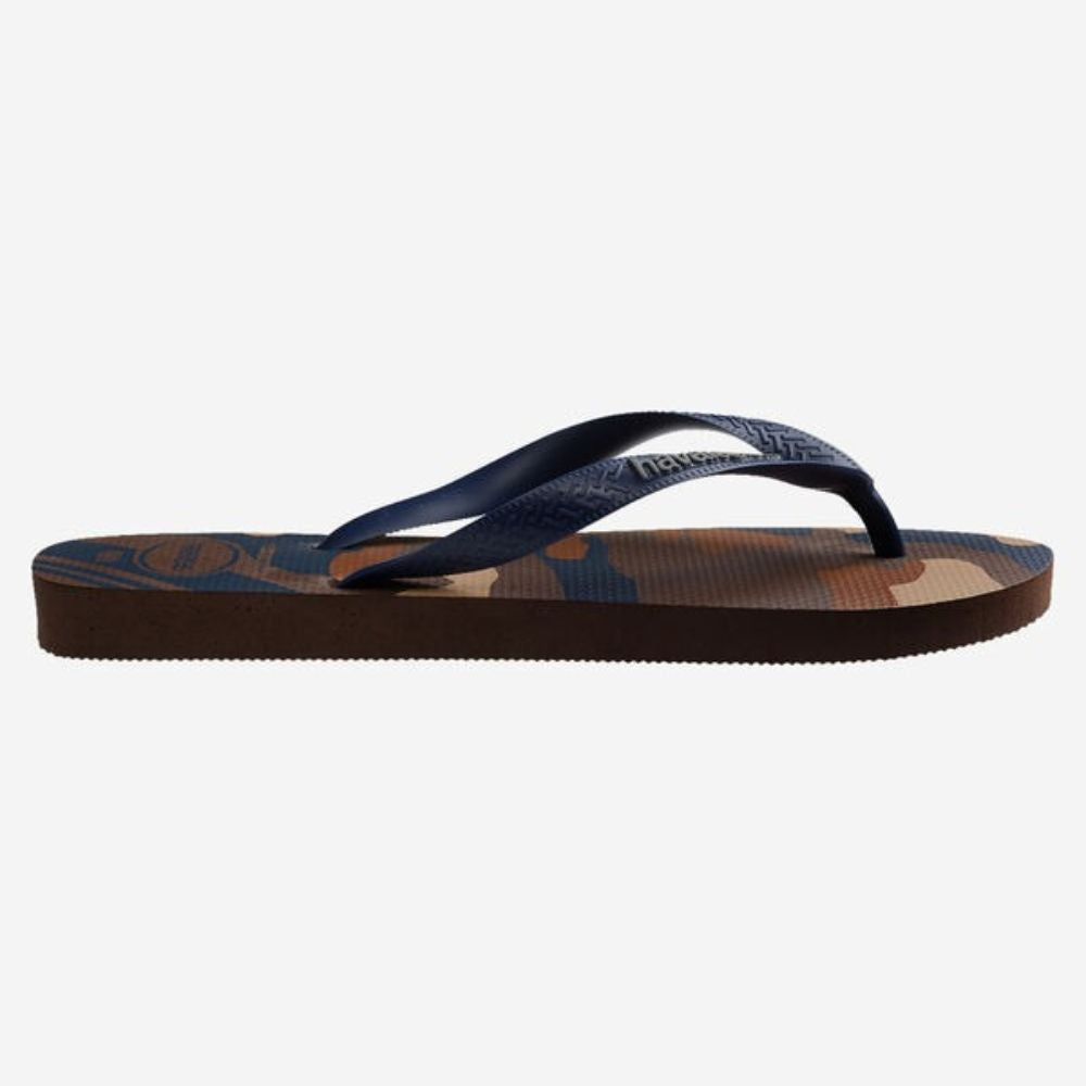 Havaianas Sandalias Para Caballeros Top Camu Dark Brown