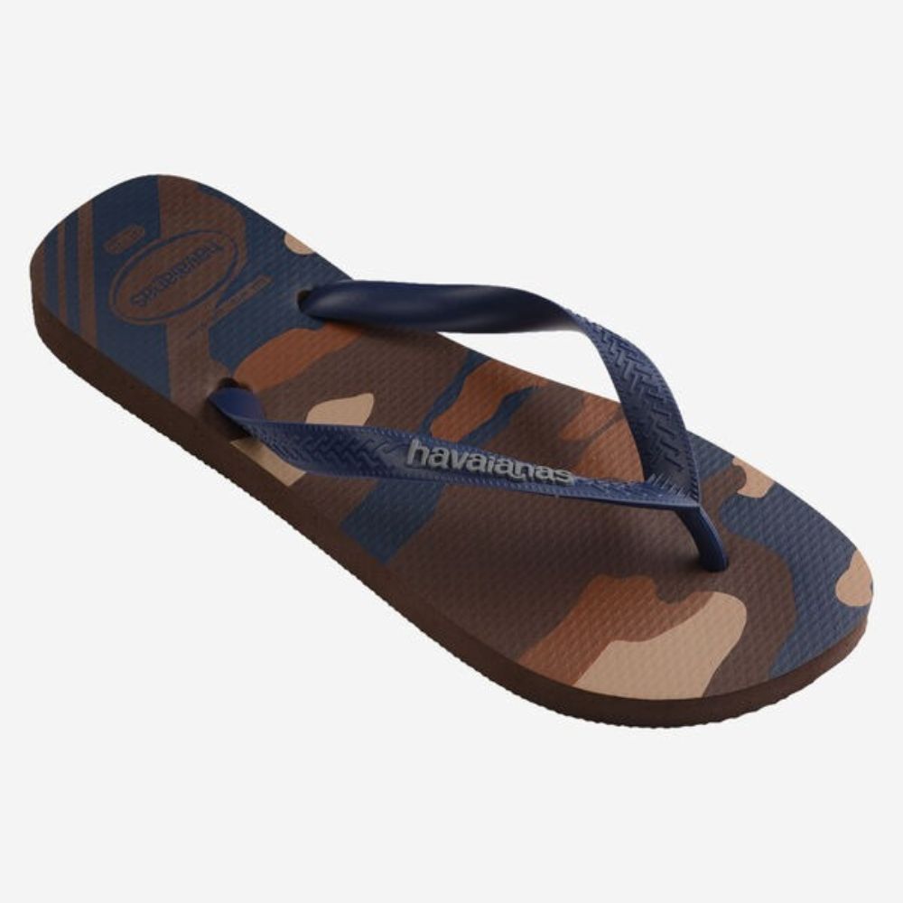 Havaianas Sandalias Para Caballeros Top Camu Dark Brown