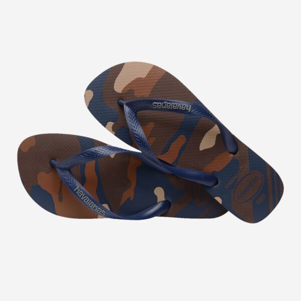 Havaianas Sandalias Para Caballeros Top Camu Dark Brown