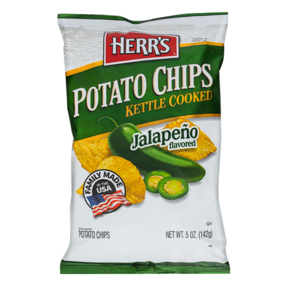 Herr's Papas Fritas Chips Jalapeño 142gr