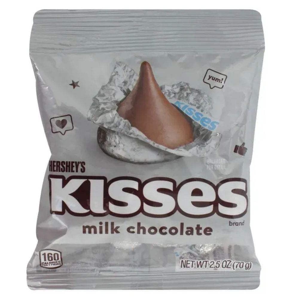 Hershey's Kisses Milk Chocolate Bolsa Peq 70g
