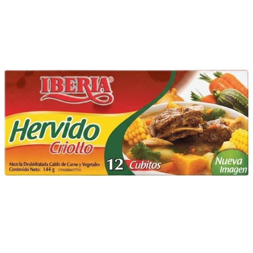 Iberia Cubito De Hervido Criollo 144gr