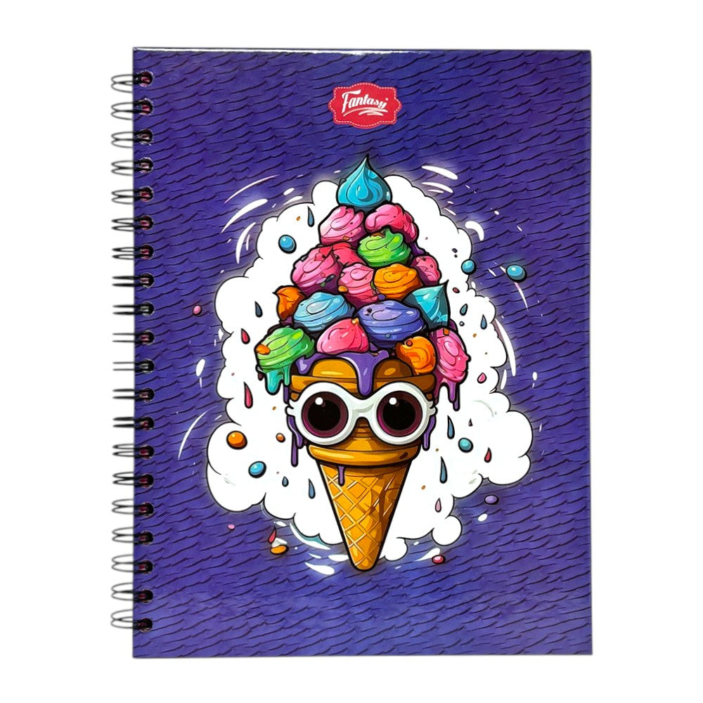 Fantasy Notebook Cuaderno 5 Materias Tapa Dura Diseños Surtidos