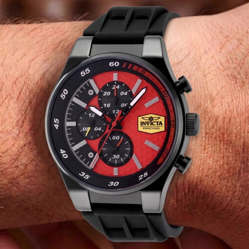 Invicta Racing 48877 Reloj Para Caballeros Esfera Roja 44mm